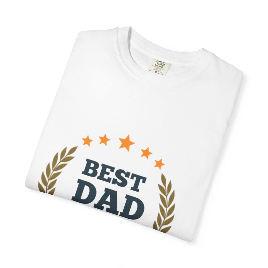 Best Dad T-Shirt — 'Best Dad in the World' Laurel Graphic
